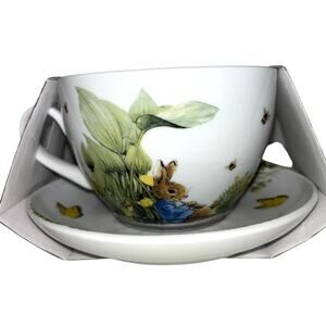 Peter Rabbit Teacup & Saucer Set Easter Spring Beatrix Potter NEW